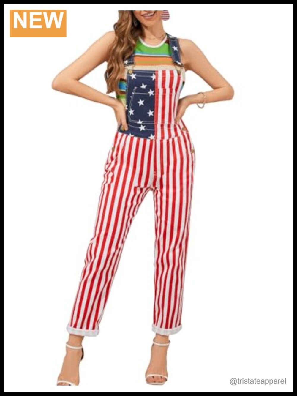 Yuanbang Women's Overalls Cotton Spandex Adjustable Strap Festival Jumpsuit